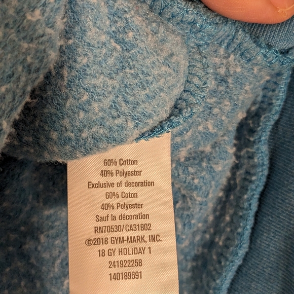 Gymboree PEACE Cropped Hooded Sweatshirt with Colorful Embroidery Girls' S 5/6 - Picture 7 of 9